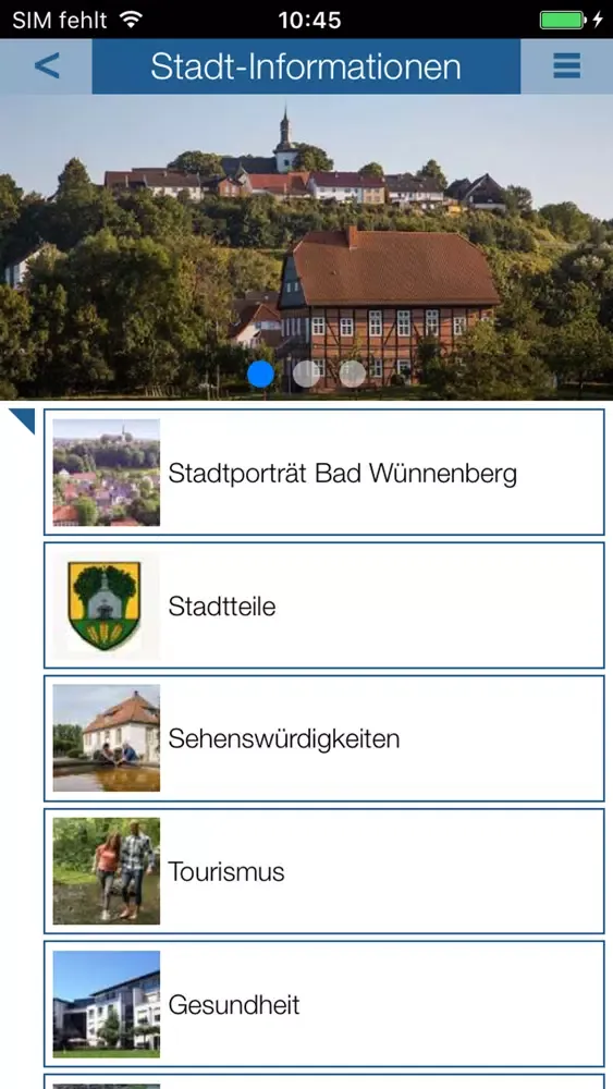 Zrzuty ekranu Bad Wünnenberg