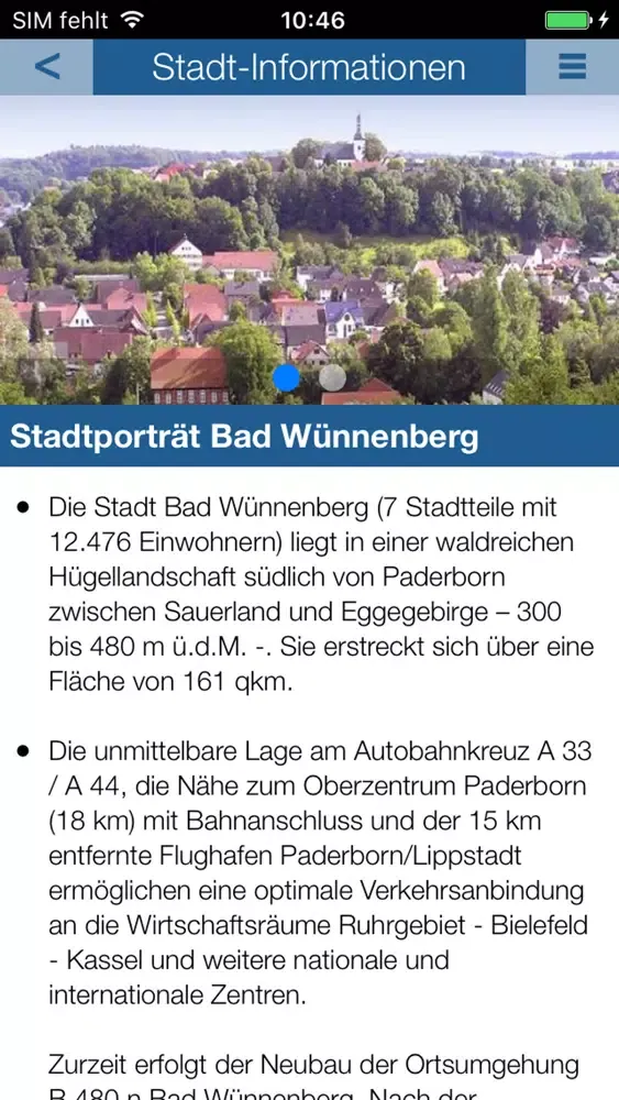 Zrzuty ekranu Bad Wünnenberg