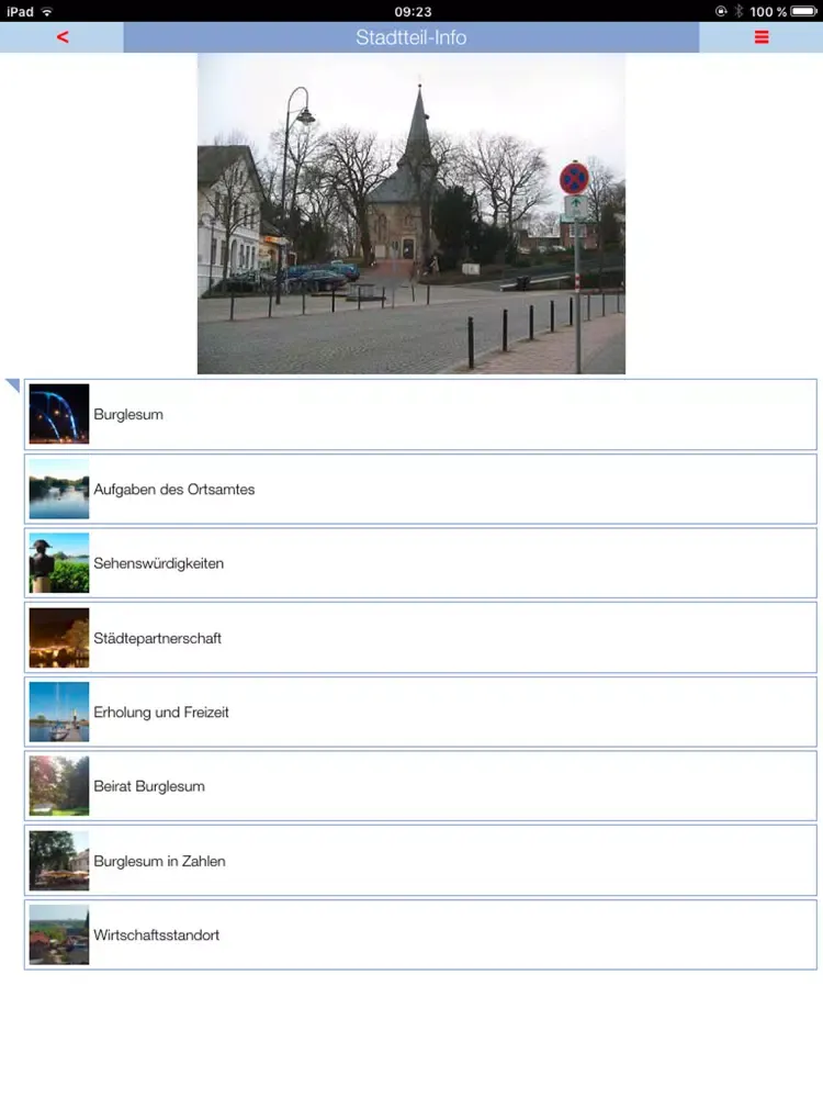 Zrzuty ekranu Bremen-Burglesum iPad 