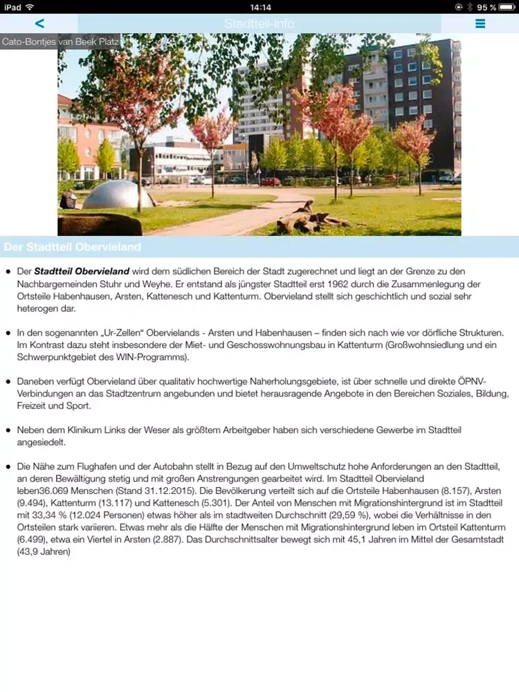 Screenshot di Bremen-Obervieland iPad 