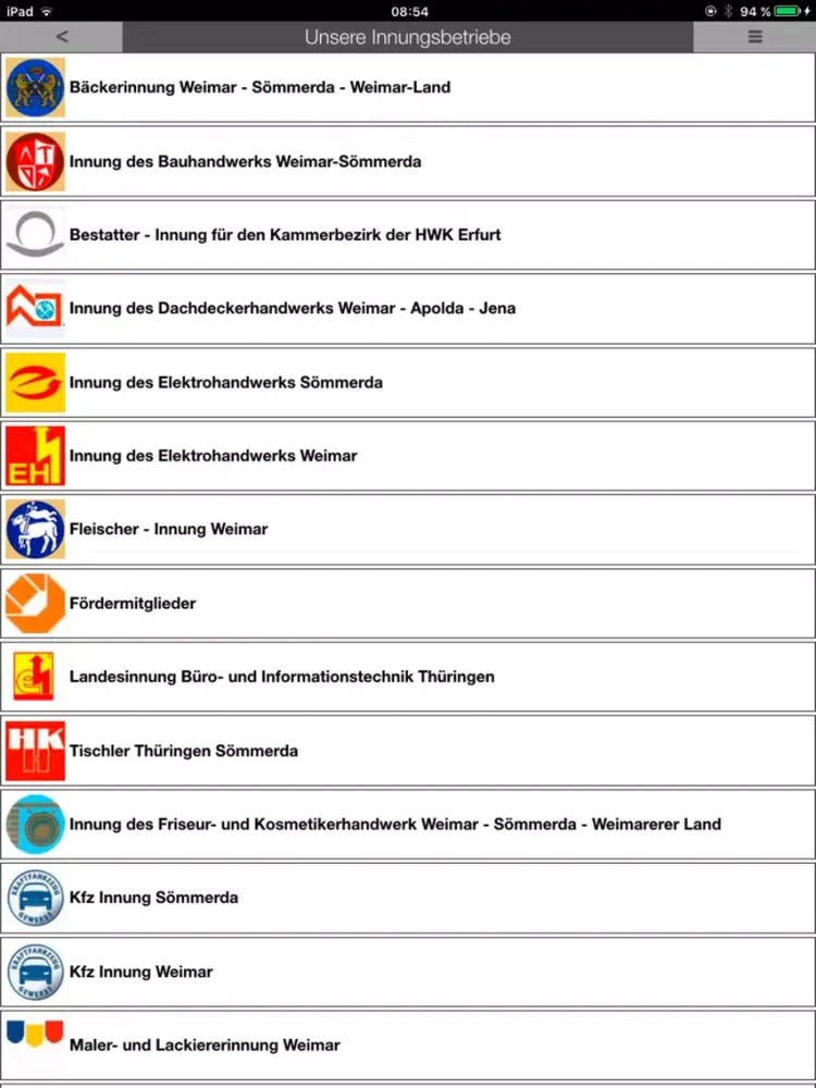 KHS Weimar-Sömmerda iPad  Screenshots