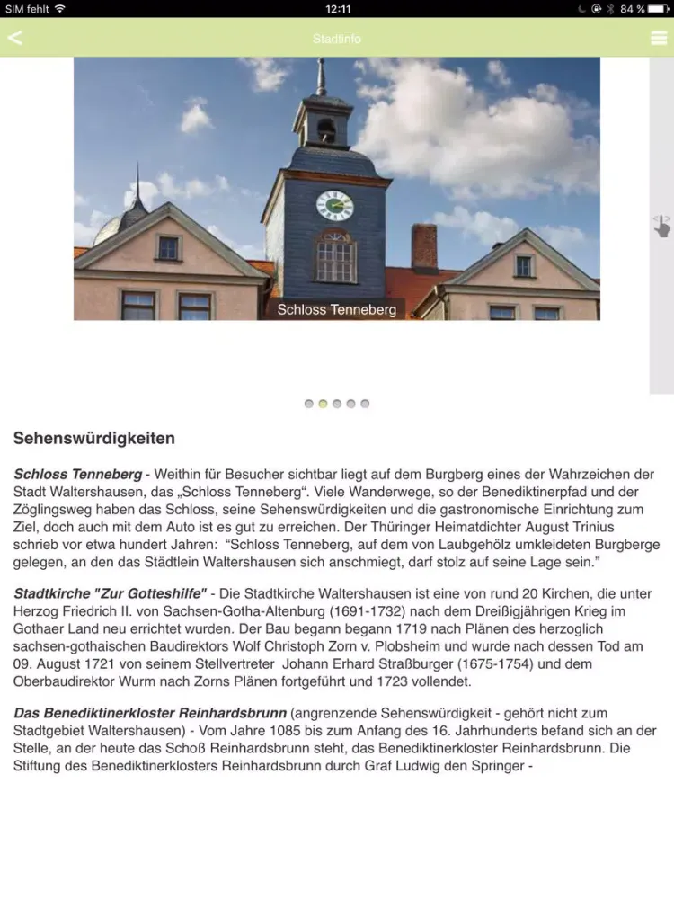 Capturas de tela do Waltershausen (Stadt) iPad 