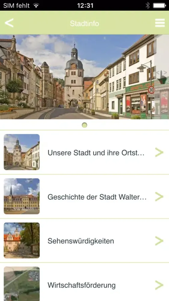 Capturas de tela do Waltershausen (Stadt)