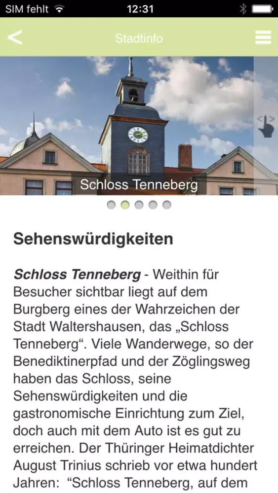 Capturas de tela do Waltershausen (Stadt)