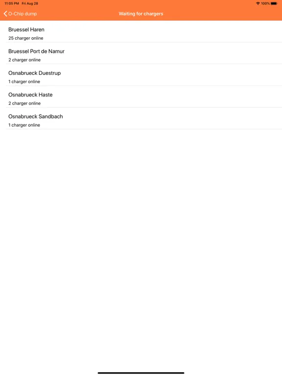Tangkapan layar ChargeView - an O-Chip Tool iPad 