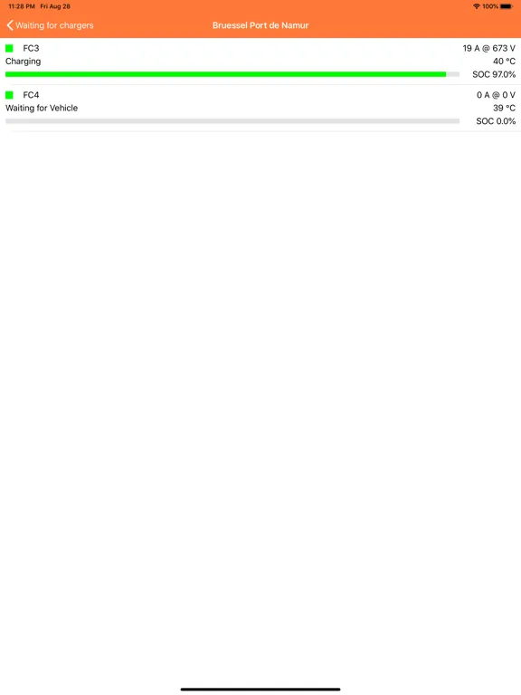 Tangkapan layar ChargeView - an O-Chip Tool iPad 