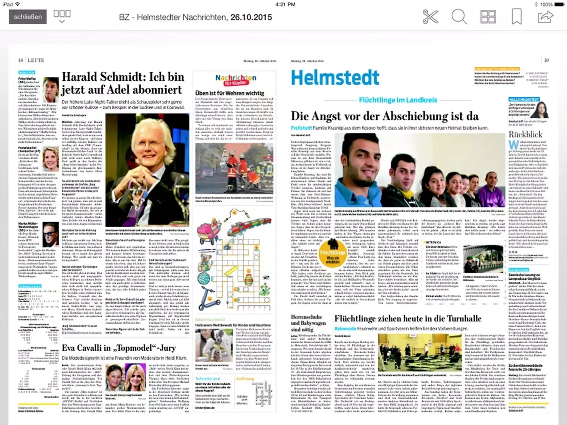 Captures d'écran de Helmstedter Nachrichten ePaper iPad 