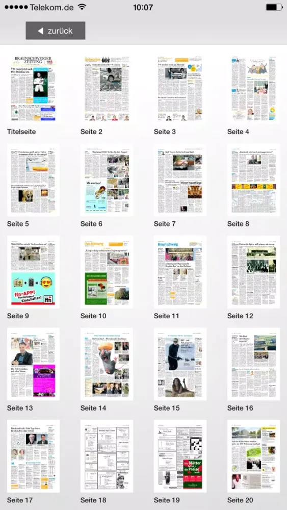 Captures d'écran de Helmstedter Nachrichten ePaper