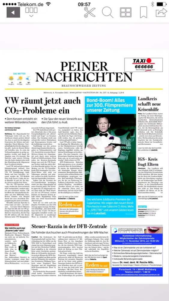 ภาพหน้าจอของ Peiner Nachrichten ePaper