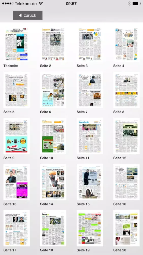 ภาพหน้าจอของ Peiner Nachrichten ePaper