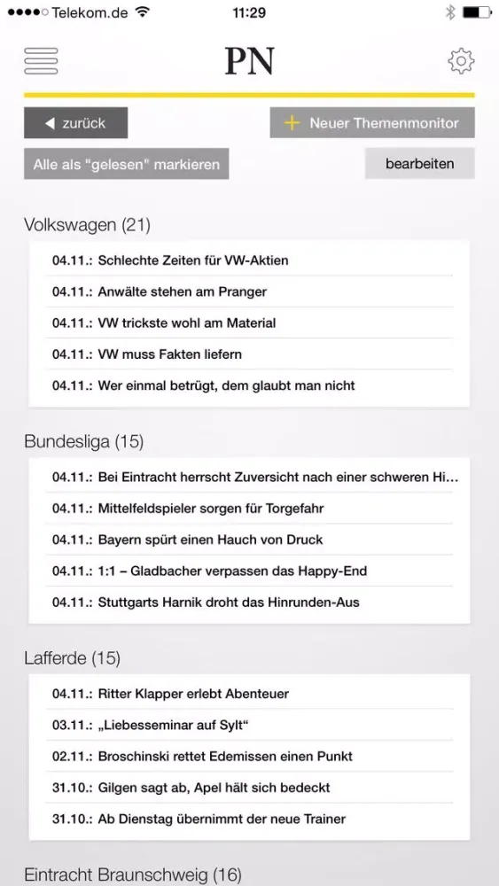 ภาพหน้าจอของ Peiner Nachrichten ePaper