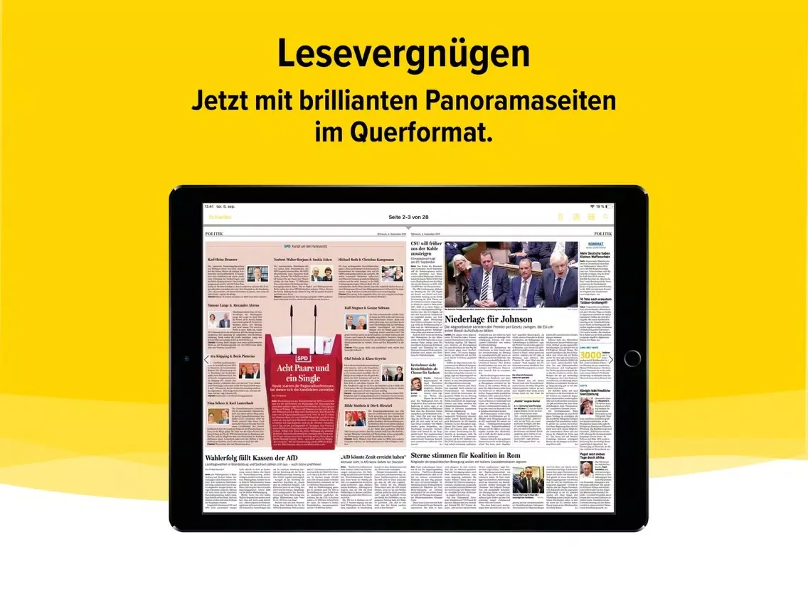 Ảnh chụp màn hình của Salzgitter-Zeitung E-Paper iPad 