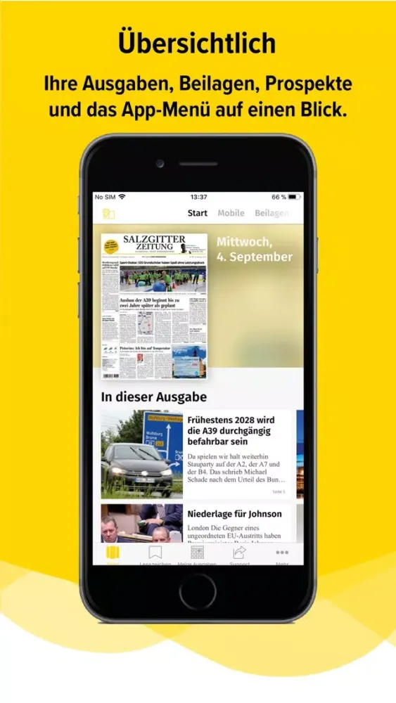 Ảnh chụp màn hình của Salzgitter-Zeitung E-Paper