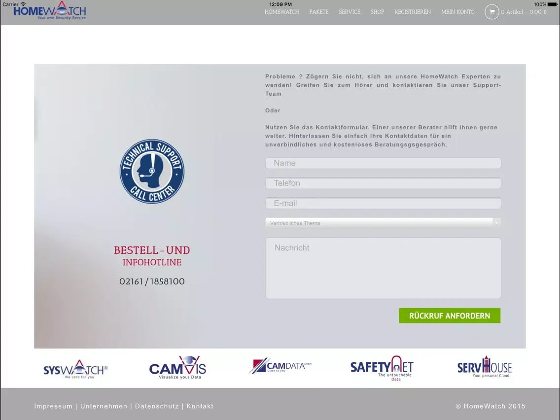 Zrzuty ekranu HomeWatch iPad 