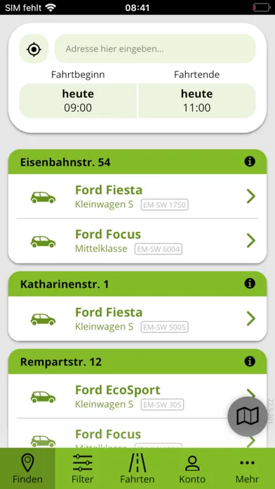 Grüne-Flotte-Carsharing স্ক্রিনশট