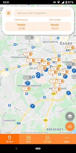 Capturas de pantalla de stadtmobil carsharing