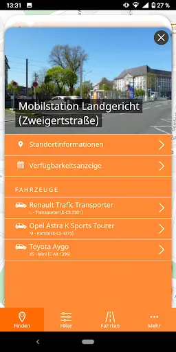 Capturas de pantalla de stadtmobil carsharing