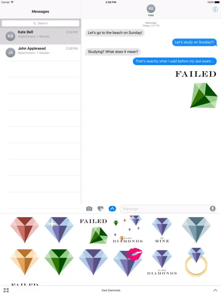 Dark Diamonds iPad  স্ক্রিনশট