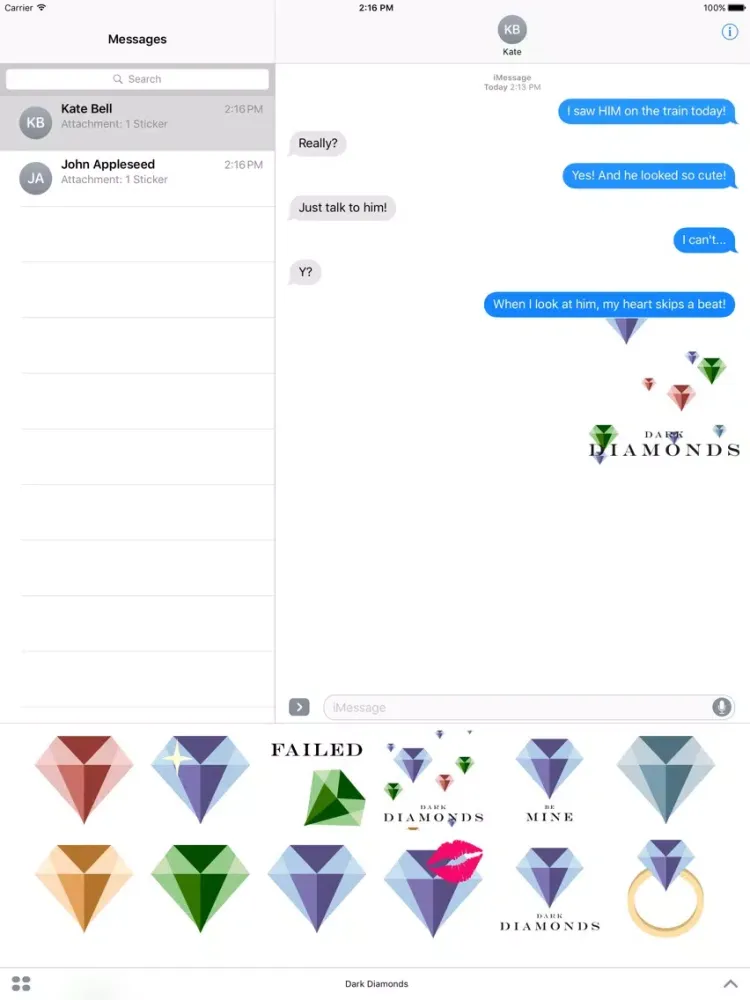 Dark Diamonds iPad  স্ক্রিনশট