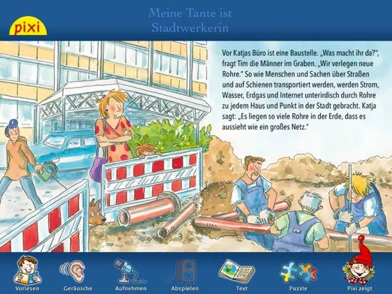 Meine Tante ist Stadtwerkerin iPad  Screenshots