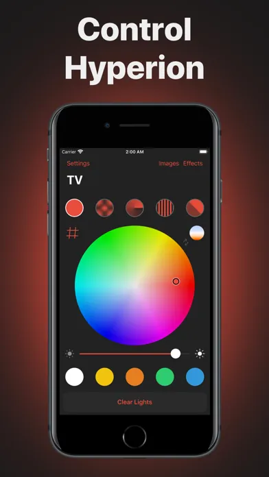 Tangkapan layar Hyperion Remote