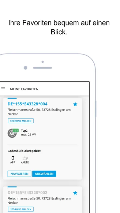 Zrzuty ekranu SWE Lade-App