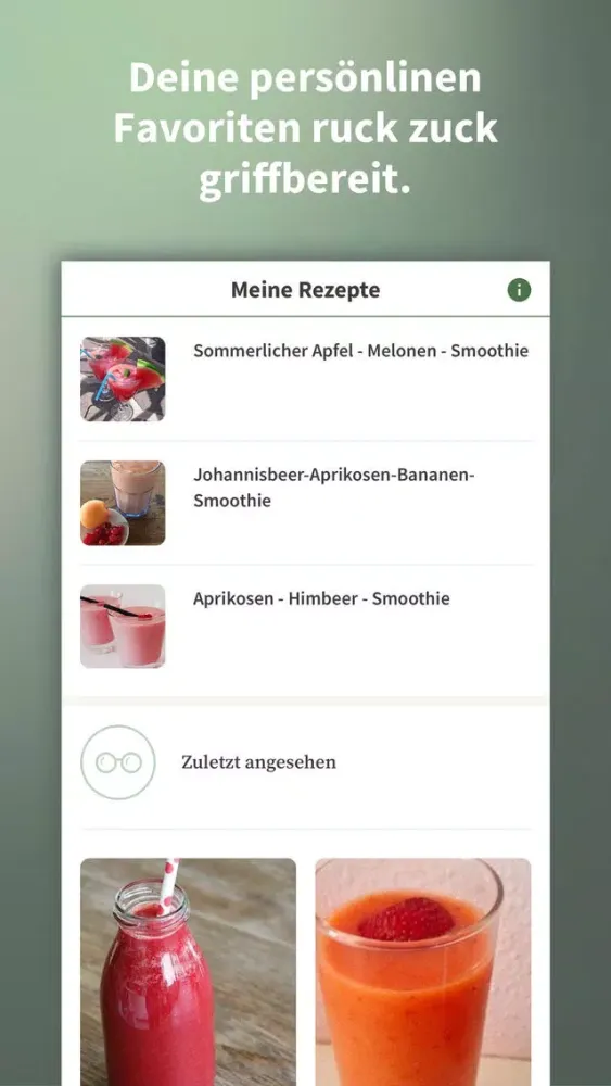 Chefkoch Smoothies Screenshots