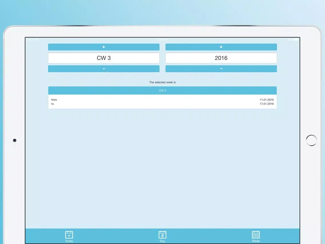 Скриншоты Week 52 - Week Numbers iPad 