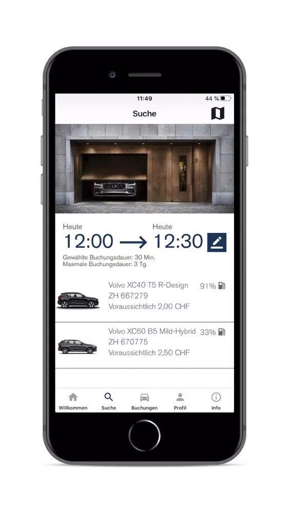 Volvo Premium Car Sharing Ekran Görüntüleri