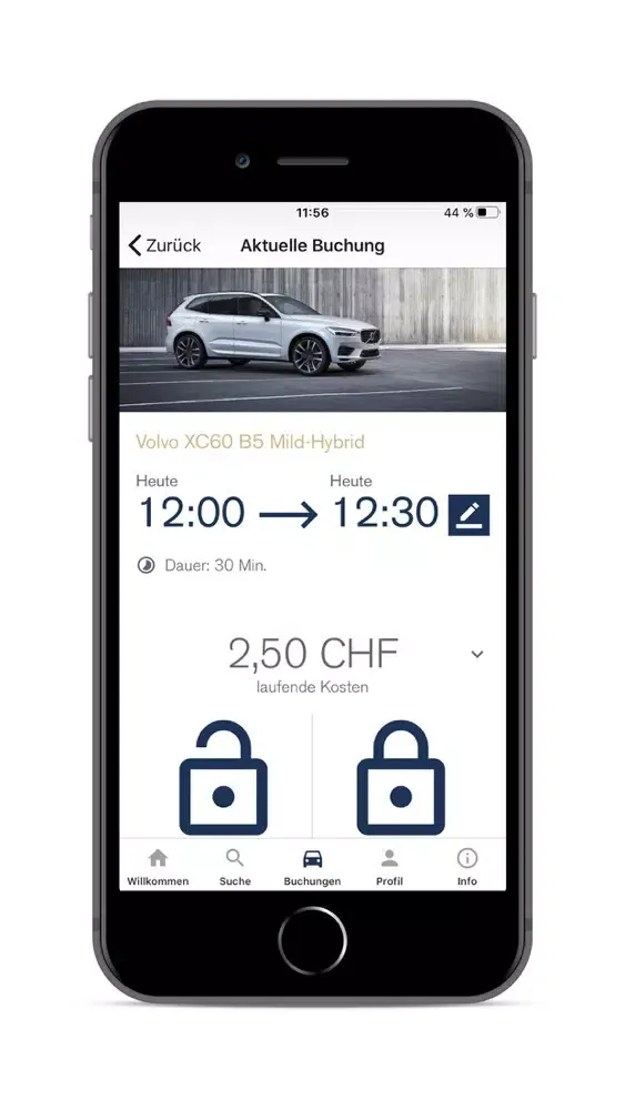 Volvo Premium Car Sharing Ekran Görüntüleri