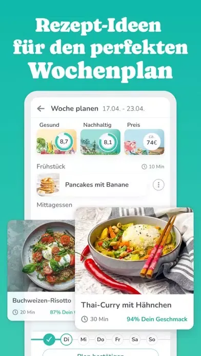 Tangkapan layar Choosy – Essen planen & kochen