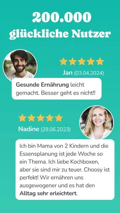 Tangkapan layar Choosy – Essen planen & kochen