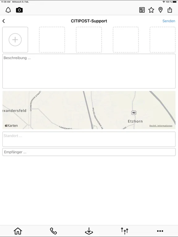 Tangkapan layar CITIPOST Nordwest iPad 