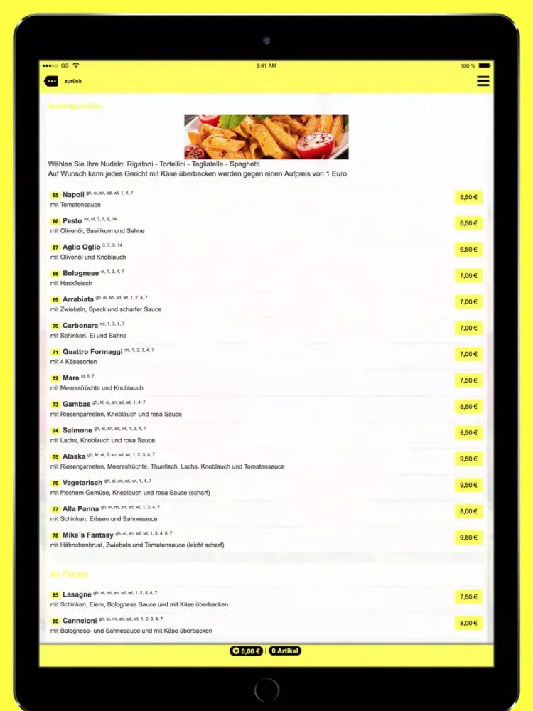 Ảnh chụp màn hình của Mike's Burger iPad 