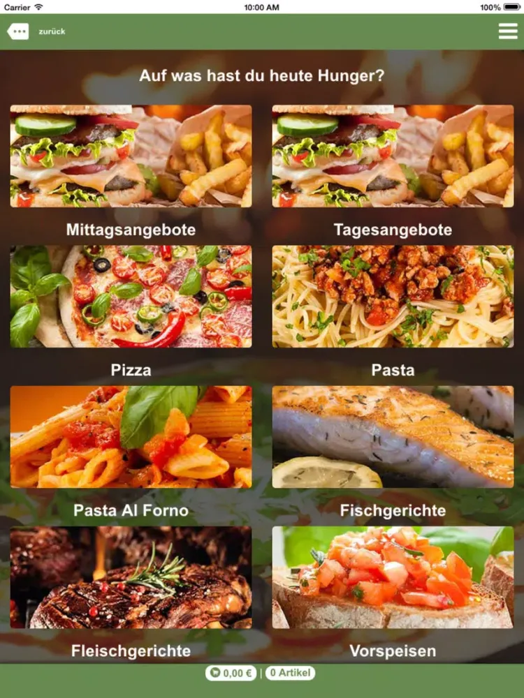 Pizza Catania iPad  Screenshots