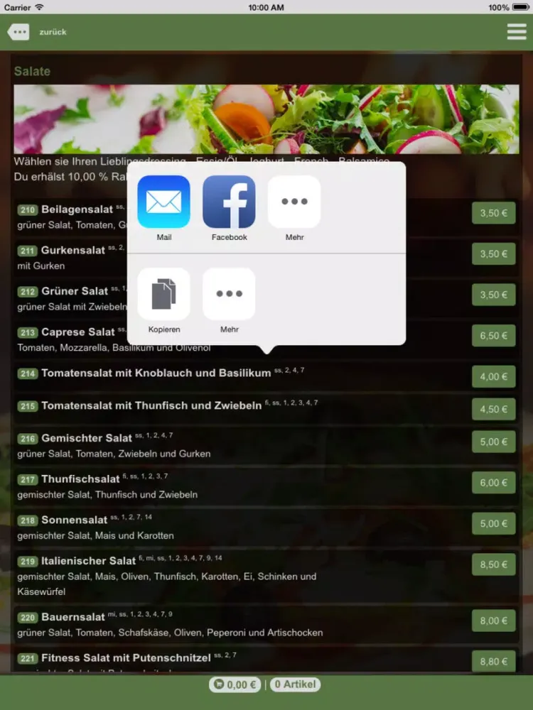 Pizza Catania iPad  Screenshots