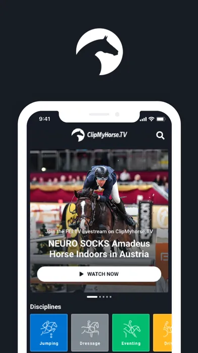 Capturas de pantalla de ClipMyHorse.TV & FEI.TV