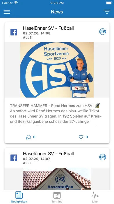 Haselünner SV سکرین شاٹس