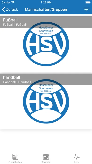 Haselünner SV سکرین شاٹس