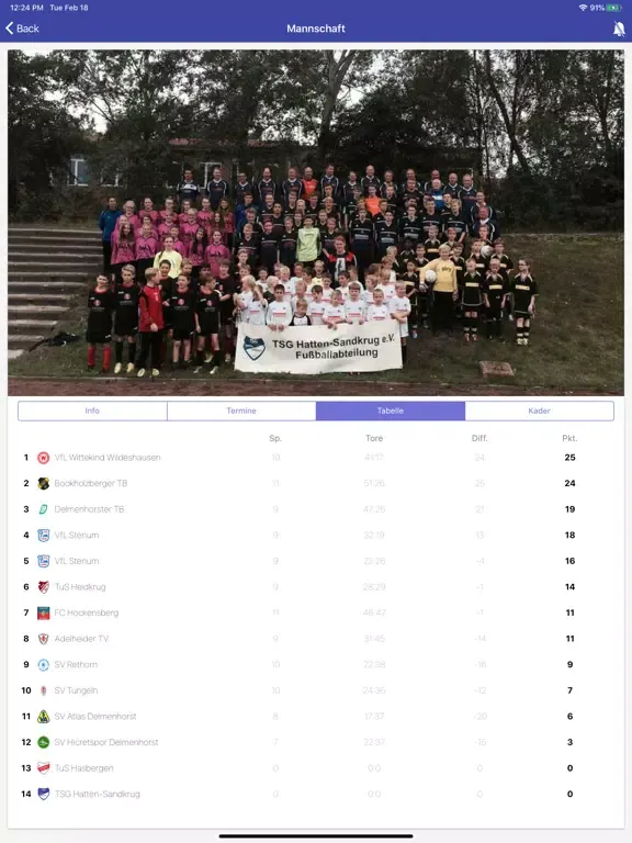 Capturas de pantalla de TSG Hatten-Sandkrug iPad 