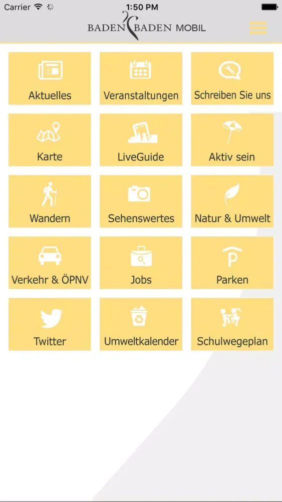 Zrzuty ekranu Baden-Baden MOBIL