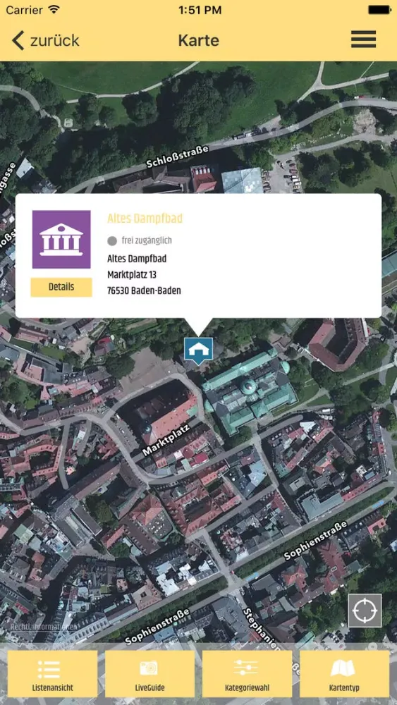 Zrzuty ekranu Baden-Baden MOBIL