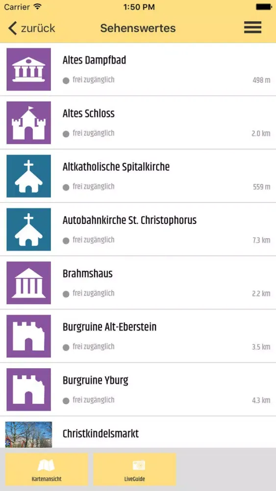 Zrzuty ekranu Baden-Baden MOBIL