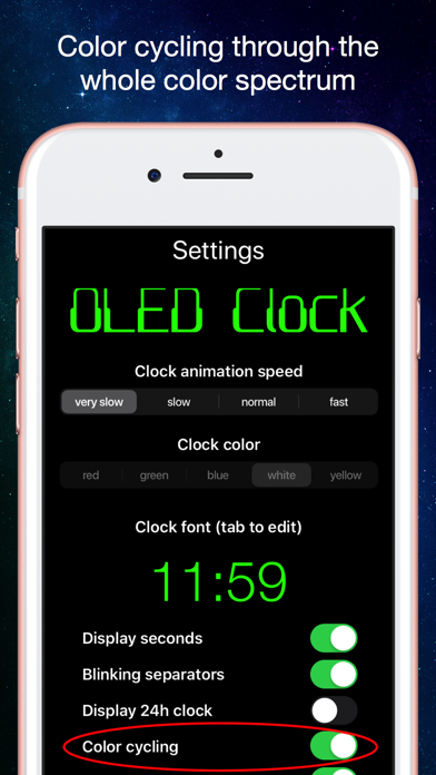 OLED Clock স্ক্রিনশট