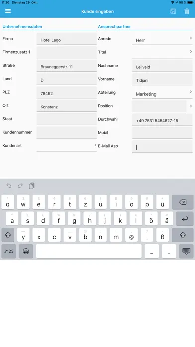 Tangkapan layar cobra Lead App