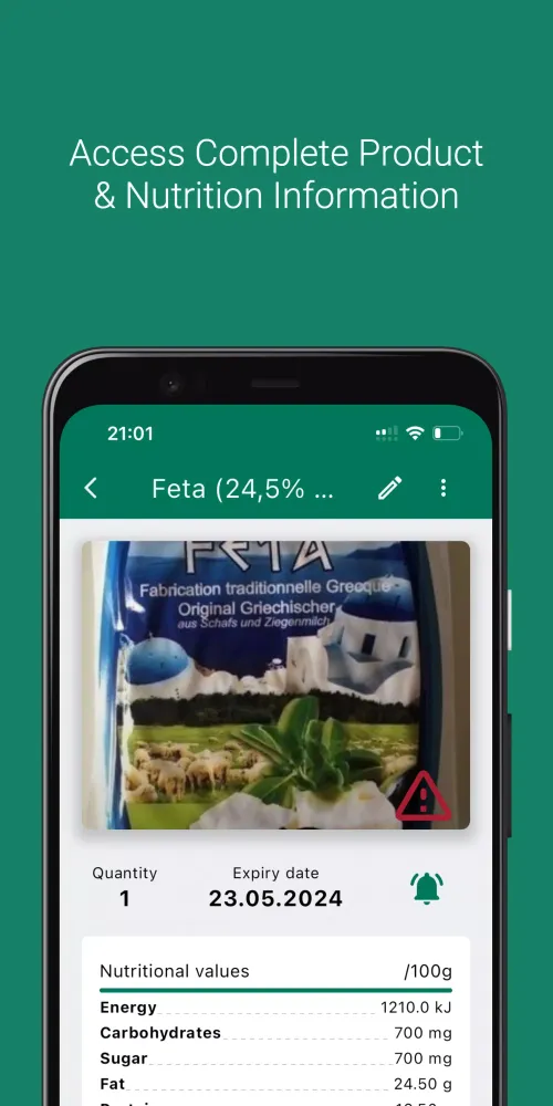 Food Alarm: Expiry Tracker سکرین شاٹس