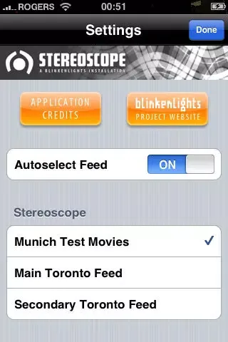 Screenshot di Blinkenlights Stereoscope