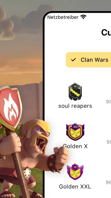 Ảnh chụp màn hình của War Report for Clash of Clans