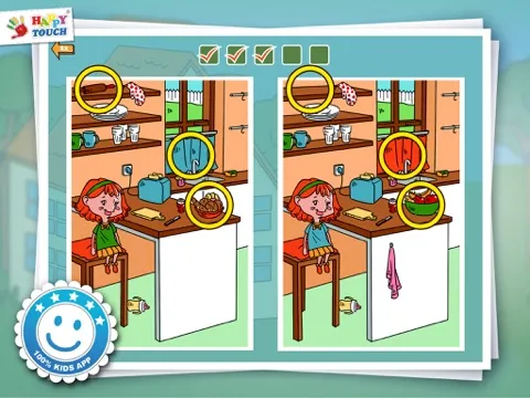 Activity Find The Difference - Game For Kids Free (by Happy-Touch® Apps for Kids) iPad  স্ক্রিনশট