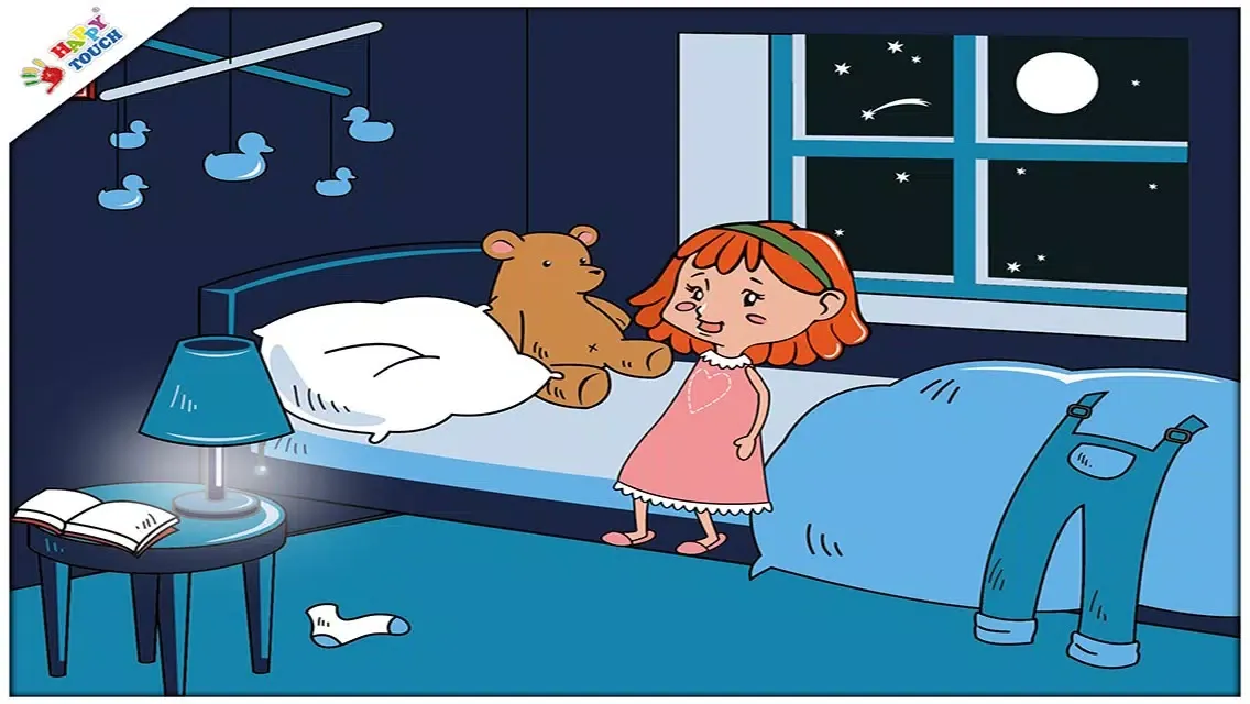 Anne kann nicht schlafen – Gute Nacht Geschichte - Hörspiel App für Kinder ab 2 Jahren (von Happy-Touch Kinderspiele) Screenshots